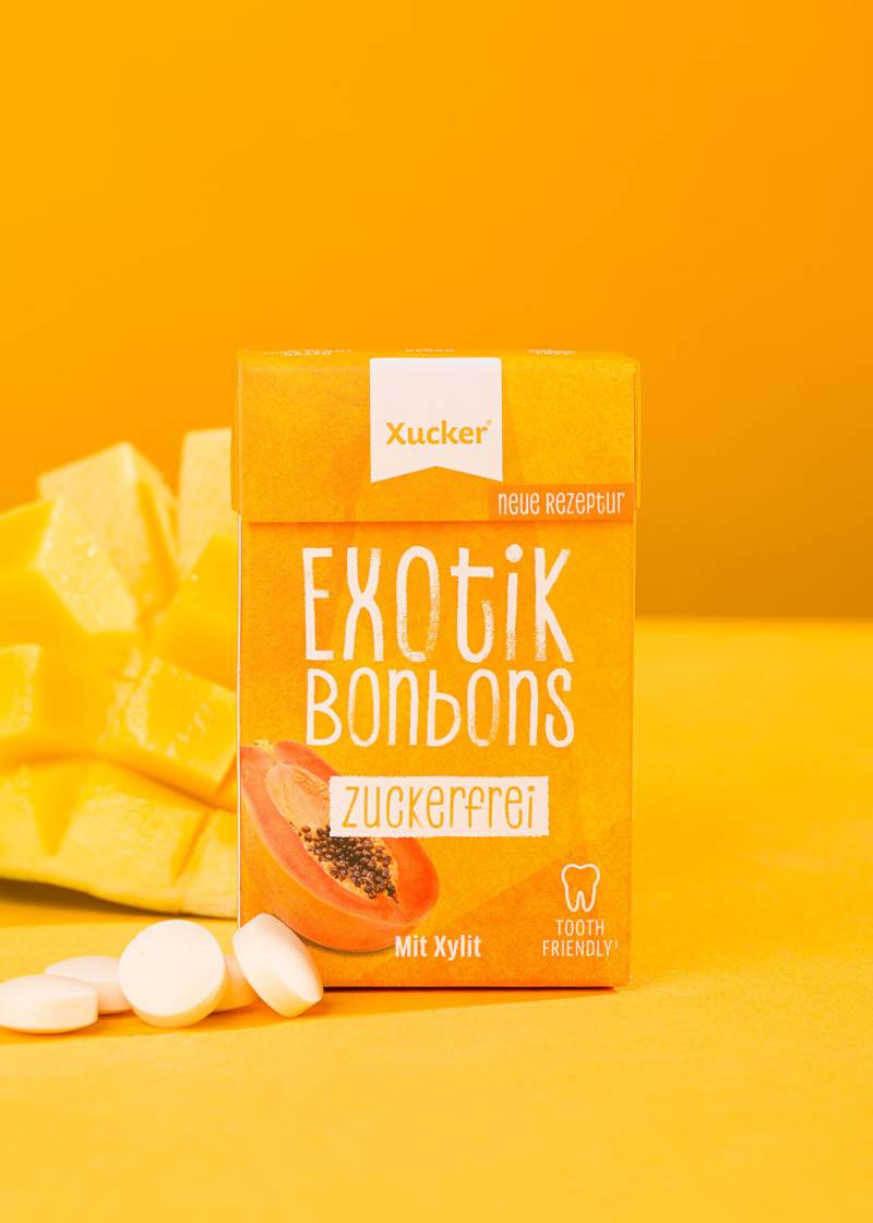 Xylit-Bonbons Exotik Klickschachtel (ohne Talkum) von Xucker