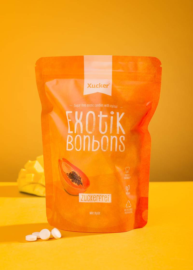 Xylit-Bonbons Exotik Nachfüllpack (ohne Talkum) von Xucker