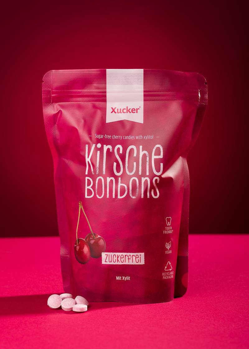 Xylit-Bonbons Kirsche Nachfüllpack (ohne Talkum) von Xucker