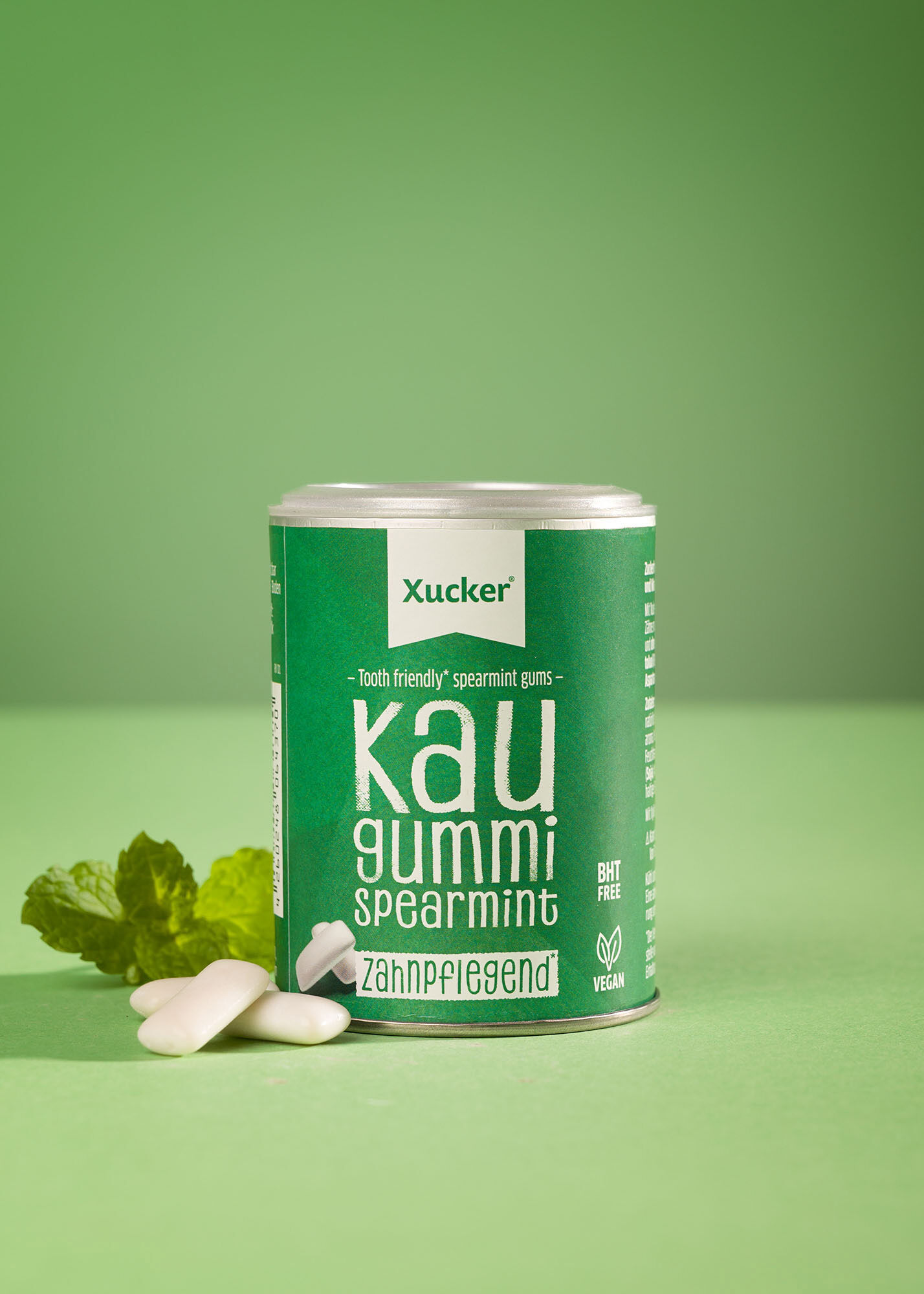 Xylit-Kaugummis Spearmint Dose von Xucker