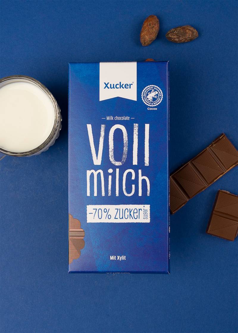 Xylit-Schokolade Vollmilch (38 % Kakaoanteil) von Xucker
