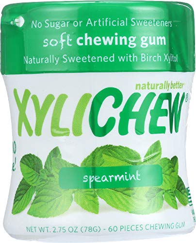 XyliChew - Zuckerfreier, weicher Kaugummi, grüne Minze – 60 Stück. von Xylichew