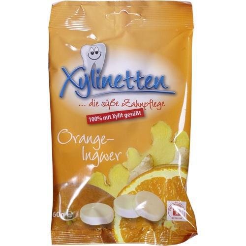 XYLINETTEN Orange Ingwer Bonbons 60 g XYLINETTEN Orange Ingwer Bonbons 60 g von Xylinetten