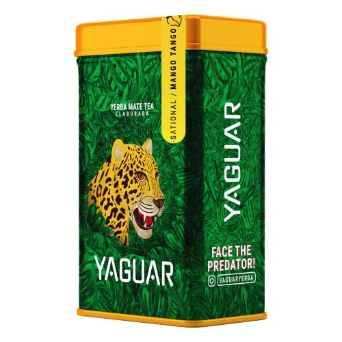 Yerbera – Dose mit Yerba Mate Yaguar Mango Tango 0,5 kg von YAGUAR