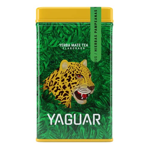 Yerbera – Dose mit Yaguar Hierbas Pampeanas 0,5kg von YAGUAR