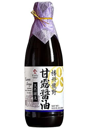 YAMASAN KYOTO UJI Doppelt Gebraute Premium-Sojasauce, 1000 Tage gereift, Japanische Premium Handarbeit, Natürlich gebraut, Keine Zusatzstoffe, ohne Gentechnik, Hergestellt in Japan(360ml) von YAMASAN KYOTO UJI