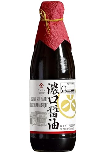 Koikuchi Sojasoße, handwerklich, klassisch, 500 Tage gereift, Japanische Premium Handarbeit, Natürlich gebraut, Keine Zusatzstoffe, ohne Gentechnik, Hergestellt in Japan(360ml)【YAMASAN】 von YAMASAN KYOTO UJI