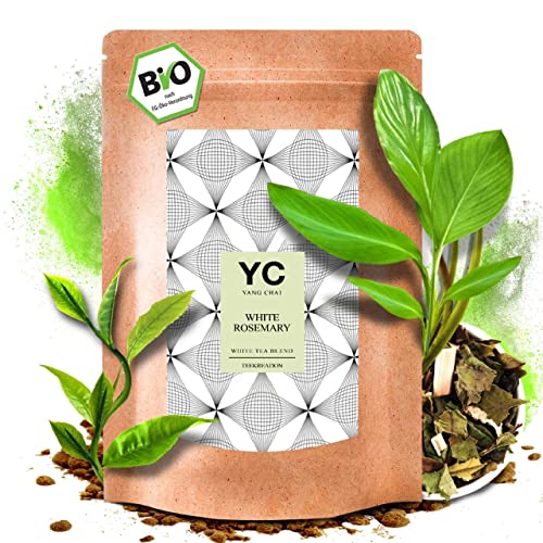 YC Yang Chai Bio Weißer Tee Lose 200g - Pai Mu Tan Weisser Tee, Weißertee Blätter - Organic White Tea - Abgefüllt und kontrolliert in Deutschland (DE-ÖKO-039) von YC YANG CHAI