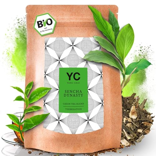 YC Yang Chai Sencha Grüner Tee BIO Lose 500g - Japanischer Grüner Tee - Japan Sencha Grüntee mit Bergamotte Geschmack - Gruener Tee "Sencha Dynasty" I 100% natürlich I Original aus Japan YC Yang Chai Sencha Grüner Tee BIO Lose 500g - Japanischer Grüner Tee - Japan Sencha Grüntee mit Bergamotte Geschmack - Gruener Tee "Sencha Dynasty" I 100% natürlich I Original aus Japan von YC YANG CHAI