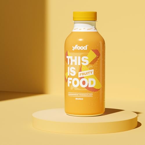 yfood Drink Fruity Mango, Leckere Trinkmahlzeit für unterwegs, THIS IS FOOD Drink, 35 g Protein, 26 Vitamine und Mineralstoffe, 12 x 500 ml, Geschmack Mango, inkl. 3 € Pfand yfood Drink Fruity Mango, Leckere Trinkmahlzeit für unterwegs, THIS IS FOOD Drink, 35 g Protein, 26 Vitamine und Mineralstoffe, 12 x 500 ml, Geschmack Mango, inkl. 3 € Pfand von YFood