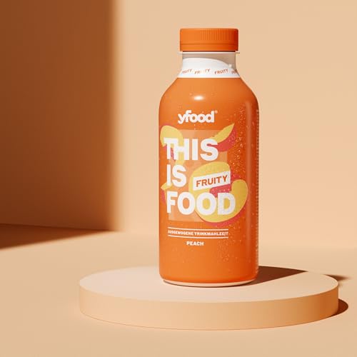 yfood Drink Fruity Peach, Leckere Trinkmahlzeit für unterwegs, THIS IS FOOD Drink, 27g Protein, 26 Vitamine und Mineralstoffe, 6 x 500ml, Geschmack Pfirsich, inkl. 1,50 € Pfand yfood Drink Fruity Peach, Leckere Trinkmahlzeit für unterwegs, THIS IS FOOD Drink, 27g Protein, 26 Vitamine und Mineralstoffe, 6 x 500ml, Geschmack Pfirsich, inkl. 1,50 € Pfand von YFood