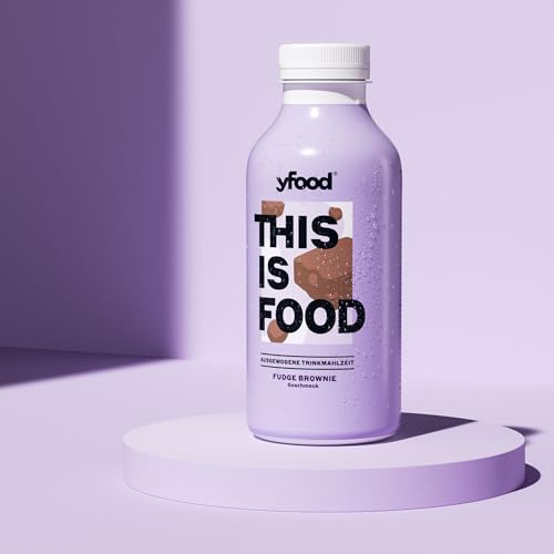 yfood Drink Fudge Brownie, Leckere Trinkmahlzeit für unterwegs, THIS IS FOOD Drink, 34g Protein, 26 Vitamine und Mineralstoffe, 12 x 500ml, Geschmack Brownie, inkl. 3,00 € Pfand yfood Drink Fudge Brownie, Leckere Trinkmahlzeit für unterwegs, THIS IS FOOD Drink, 34g Protein, 26 Vitamine und Mineralstoffe, 12 x 500ml, Geschmack Brownie, inkl. 3,00 € Pfand von YFood