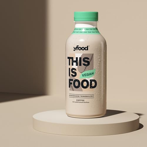 yfood Drink Vegan Coffee, Leckere, vegane Trinkmahlzeit für unterwegs, THIS IS FOOD Drink, 26g Protein, 26 Vitamine und Mineralstoffe, 3 € Pfand inkl., 12 x 500ml, Geschmack Kaffee yfood Drink Vegan Coffee, Leckere, vegane Trinkmahlzeit für unterwegs, THIS IS FOOD Drink, 26g Protein, 26 Vitamine und Mineralstoffe, 3 € Pfand inkl., 12 x 500ml, Geschmack Kaffee von YFood
