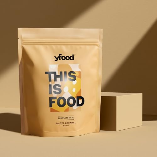 yfood Pulver Salted Caramel, Leckere Trinkmahlzeit für unterwegs, THIS IS FOOD Pulver, 25g Protein, 17 Mahlzeiten, 26 Vitamine und Mineralstoffe, 1,5 kg Beutel, Geschmack Karamell yfood Pulver Salted Caramel, Leckere Trinkmahlzeit für unterwegs, THIS IS FOOD Pulver, 25g Protein, 17 Mahlzeiten, 26 Vitamine und Mineralstoffe, 1,5 kg Beutel, Geschmack Karamell von YFood