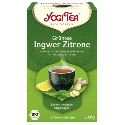 Grüntee mit Ingwer & Zitrone im Beutel von YOGI TEA