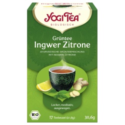 Grüntee mit Ingwer & Zitrone im Beutel Grüntee mit Ingwer & Zitrone im Beutel von YOGI TEA