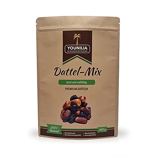 Dattel-Mix 900g I Auswahl von Premium-Datteln aus dem Orient I Ohne Konservierungsstoffe I Vegan I Getrocknete Datteln I Arabische Datteln I Frische Datteln I Acve Datteln I Medjool I Madina Dattel-Mix 900g I Auswahl von Premium-Datteln aus dem Orient I Ohne Konservierungsstoffe I Vegan I Getrocknete Datteln I Arabische Datteln I Frische Datteln I Acve Datteln I Medjool I Madina von YOUNILIA