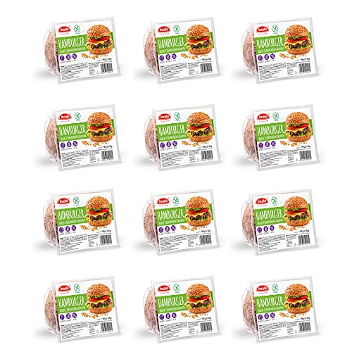 YULKA Glutenfrei | Hamburger Brötchen 12erPack | Glutenfreie Brötchen und Backwaren | Laktosenfrei Weizenmehlfrei (Vorteilspack Hamburger 12x (140g: 2x70g)) von YULKA