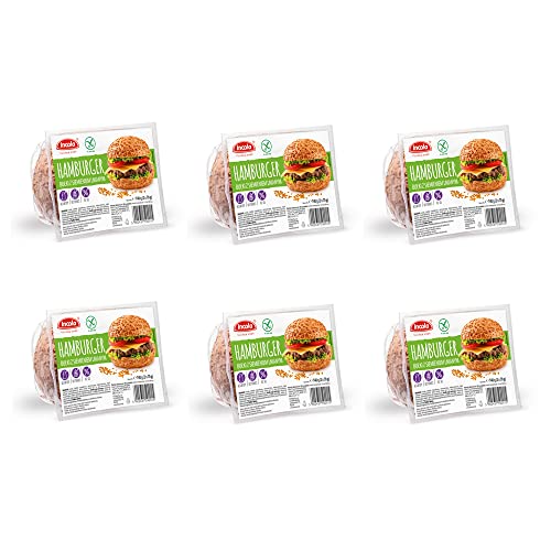 YULKA Glutenfrei | Hamburger Brötchen 6erPack | Glutenfreie Brötchen und Backwaren | Laktosenfrei Weizenmehlfrei (Vorteilspack Hamburger 6x (140g: 2x70g)) von YULKA