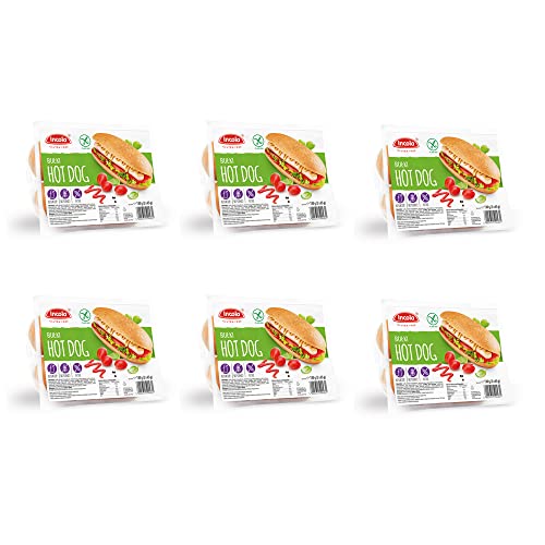 YULKA Glutenfrei | Hot-Dog Brötchen 6erPack | Glutenfreie Brötchen und Backwaren | Laktosenfrei Weizenmehlfrei (Vorteilspack HotDog 6 x (130g: 2x65g)) von YULKA