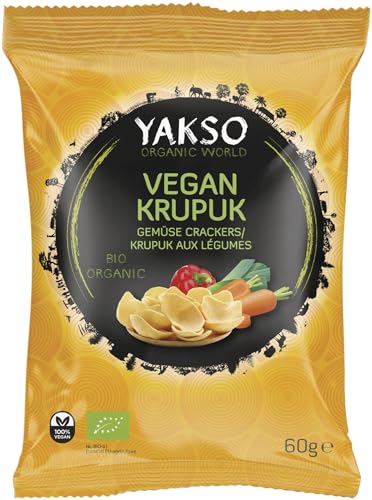 YAKSO Vegan Krupuk, Bio Gemüse Crackers, 60g von Yakso