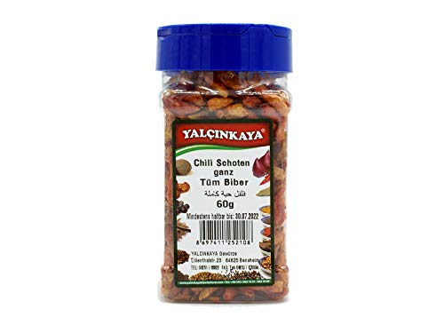 Yalçinkaya - Chili Schoten Ganz - Birds Eye - 60g - PET Box Gewürze - Vorratsdose - Scharf ! Yalçinkaya - Chili Schoten Ganz - Birds Eye - 60g - PET Box Gewürze - Vorratsdose - Scharf ! von Yalçinkaya