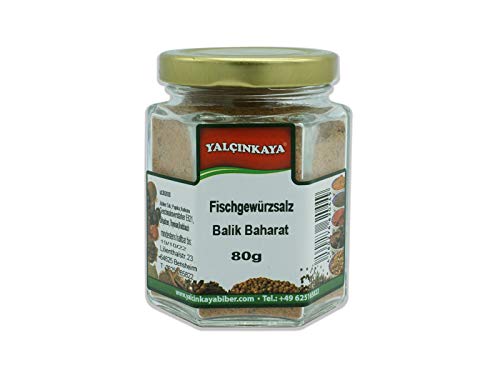 Yalçinkaya - Fisch Gewürz - 90g - Glas Gewürzmischung - Fisch Gewürze Mischung - Premium von Yalçinkaya