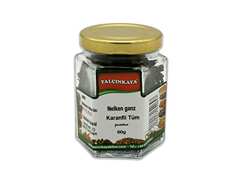 Yalçinkaya - Ganze Nelken - 60g - Gewürz im Glas - Gewürznelken ganz - Für Ihr Gewürzregal von Yalçinkaya