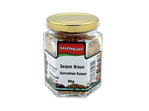 Yalçinkaya - Gerösteter Sesam - 90g - Gewürz im Glas - geschält & geröstet - Premium Qualität Yalçinkaya - Gerösteter Sesam - 90g - Gewürz im Glas - geschält & geröstet - Premium Qualität von Yalçinkaya