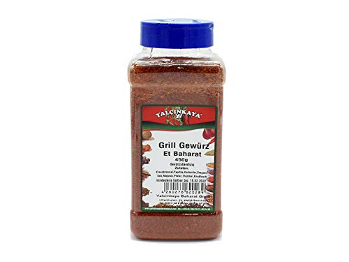 Yalçinkaya - Grillgut Gewürzmischung - 450g - PET Box Gewürz Mischung - Grillfleisch Gerichte Yalçinkaya - Grillgut Gewürzmischung - 450g - PET Box Gewürz Mischung - Grillfleisch Gerichte von Yalçinkaya