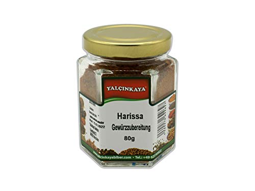 Yalçinkaya - Harissa Gewürzmischung - 80g - Feurig Scharfe Mischung - Premium Gewürze im Glas Yalçinkaya - Harissa Gewürzmischung - 80g - Feurig Scharfe Mischung - Premium Gewürze im Glas von Yalçinkaya