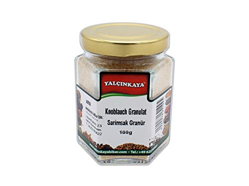 Yalçinkaya - Knoblauch - 100g - Gewürze im Glas - Granulat - Ideal für Ihr Küchen Gewürzregal von Yalçinkaya