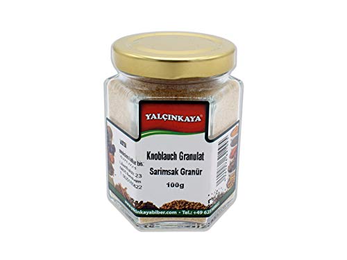 Yalçinkaya - Knoblauch - 100g - Gewürze im Glas - Granulat - Ideal für Ihr Küchen Gewürzregal Yalçinkaya - Knoblauch - 100g - Gewürze im Glas - Granulat - Ideal für Ihr Küchen Gewürzregal von Yalçinkaya