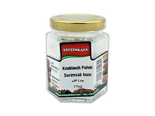 Yalçinkaya - Knoblauch - 75g - Gewürze im Glas - Pulver gemahlen - Ideal für Ihr Gewürzregal Yalçinkaya - Knoblauch - 75g - Gewürze im Glas - Pulver gemahlen - Ideal für Ihr Gewürzregal von Yalçinkaya