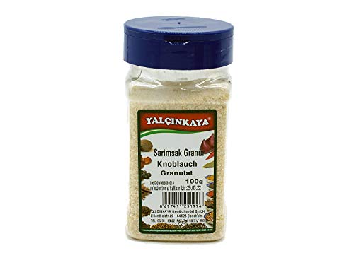Yalçinkaya - Knoblauch Granulat - 190g - PET Box Gewürze - Ideal für Ihren Gewürzvorrat - Yalçinkaya - Knoblauch Granulat - 190g - PET Box Gewürze - Ideal für Ihren Gewürzvorrat - von Yalçinkaya