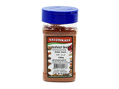 Yalçinkaya - Köfte Hackfleisch Gewürzmischung - 160g - Gewürz Mischung - PET Box Gewürze Yalçinkaya - Köfte Hackfleisch Gewürzmischung - 160g - Gewürz Mischung - PET Box Gewürze von Yalçinkaya