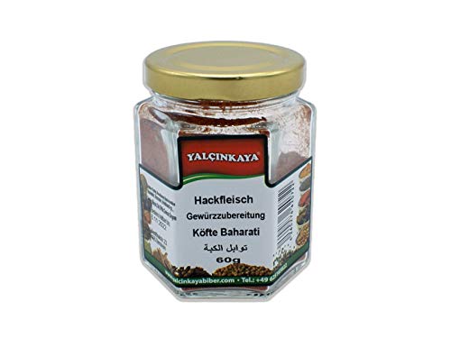 Yalçinkaya - Köfte Hackfleisch Gewürzmischung - 60g - Gewürz Mischung - Grillgewürze im Glas Yalçinkaya - Köfte Hackfleisch Gewürzmischung - 60g - Gewürz Mischung - Grillgewürze im Glas von Yalçinkaya