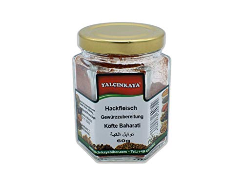 Yalçinkaya - Köfte Hackfleisch Gewürzmischung - 60g - Gewürz Mischung - Grillgewürze im Glas von Yalçinkaya