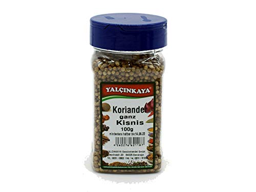 Yalçinkaya - Koriander Coriander - 100g - PET Box Gewürze - ganze Samen - Premium Qualität von Yalçinkaya