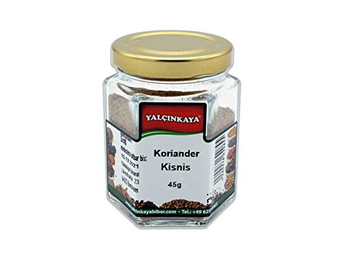 Yalçinkaya - Koriander Coriander - 45g - Gewürz im Glas - gemahlene Samen - Premium Qualität von Yalçinkaya