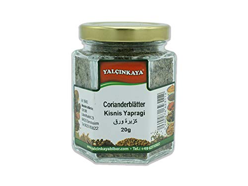 Yalçinkaya - Korianderblätter Coriander - 20g - Gewürz im Glas - Blätter gehackt - Premium Qualität Yalçinkaya - Korianderblätter Coriander - 20g - Gewürz im Glas - Blätter gehackt - Premium Qualität von Yalçinkaya
