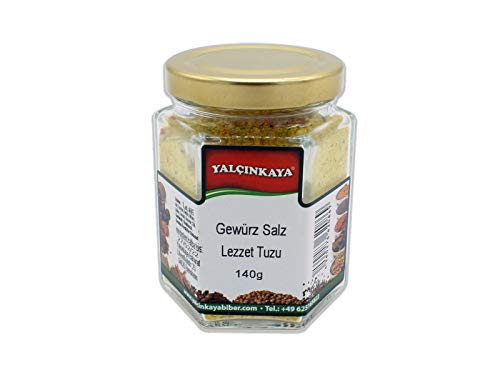 Yalçinkaya - Kräuter Gewürzsalz - 140g - Glas Gewürzmischung - Kräutermischung - Premium Salz von Yalçinkaya