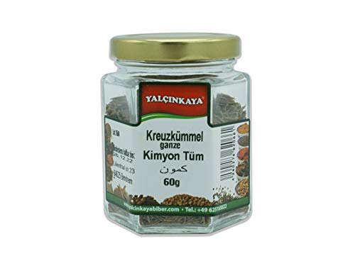 Yalçinkaya - Kreuzkümmel Samen - 60g - Gewürze im Glas - Ganze Samen - Premium Qualität Yalçinkaya - Kreuzkümmel Samen - 60g - Gewürze im Glas - Ganze Samen - Premium Qualität von Yalçinkaya