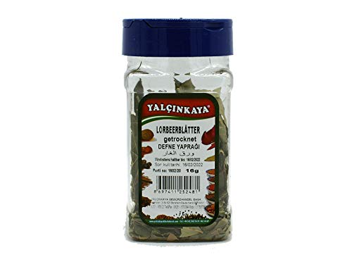 Yalçinkaya - Lorbeerblätter - 16g - PET Box Gewürze - ganze Blätter getrocknet - Handverlesen Yalçinkaya - Lorbeerblätter - 16g - PET Box Gewürze - ganze Blätter getrocknet - Handverlesen von Yalçinkaya