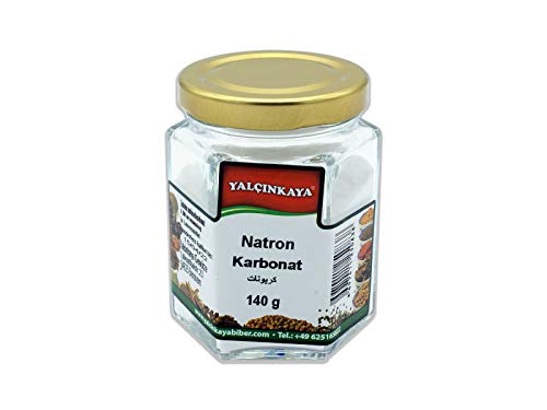 Yalçinkaya - Natron Backsoda - 140g - Gewürz im Glas - Natriumsalz fein gemahlen - Premium von Yalçinkaya