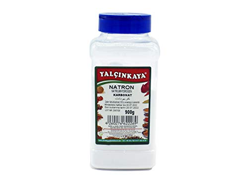 Yalçinkaya - Natron Backsoda - 900g - PET Box Gewürze - Natriumsalz fein gemahlen - XXL Pack von Yalçinkaya