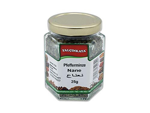 Yalçinkaya - Pfefferminze - 25g - Gewürz im Glas - gerebelt und getrocknet - Premium Qualität Yalçinkaya - Pfefferminze - 25g - Gewürz im Glas - gerebelt und getrocknet - Premium Qualität von Yalçinkaya