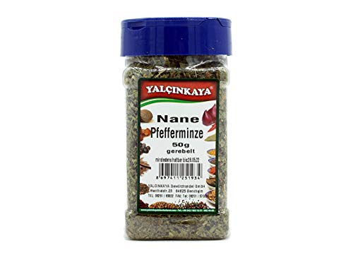 Yalçinkaya - Pfefferminze - 50g - PET Box Gewürze - gerebelt und getrocknet - Premium Qualität Yalçinkaya - Pfefferminze - 50g - PET Box Gewürze - gerebelt und getrocknet - Premium Qualität von Yalçinkaya