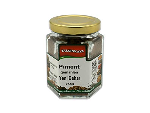 Yalçinkaya - Piment Pulver - 70g - Gewürz im Glas - Nelkenpfeffer gemahlen - Premium Qualität von Yalçinkaya