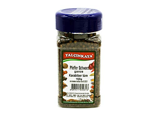 Yalçinkaya - Schwarzer Pfeffer - 160g - Ganze Samen Körner - Schwarze Pfefferkörner - PET Box Yalçinkaya - Schwarzer Pfeffer - 160g - Ganze Samen Körner - Schwarze Pfefferkörner - PET Box von Yalçinkaya